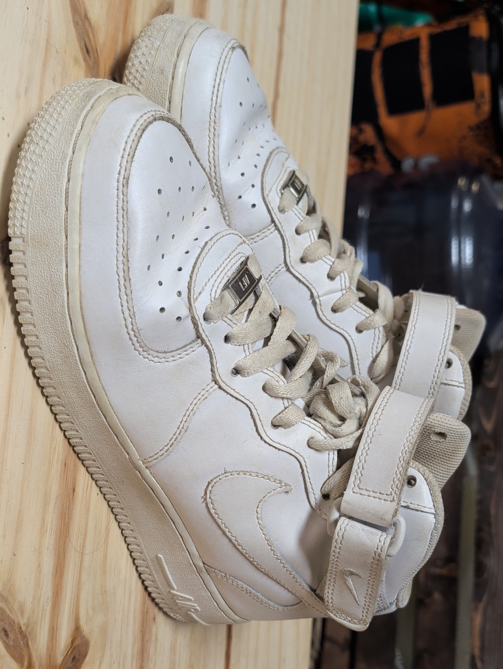 Air Force 1 High-Top Sneakers in White